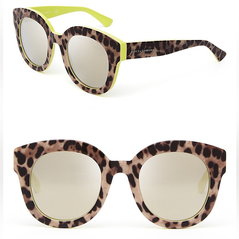 Dolce & Gabbana Leopard Print Sunglasses